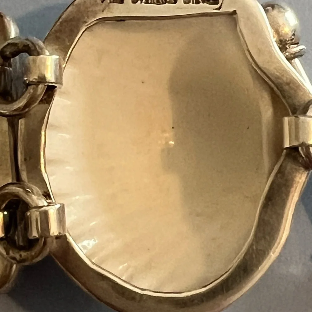 Charles Albert .950 Sterling Silver Shell Bracelet - Picture 5 of 8